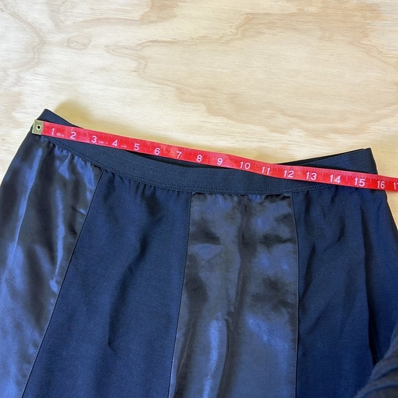 Peace Love World Black Label Regular Satin Black Color Skirt Size MP - Picture 7 of 8